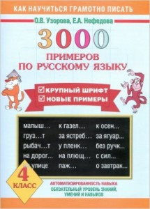 3000 примеров по русскому языку. 4 кл.