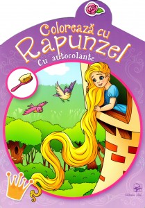 Coloreaza cu Rapunzel.