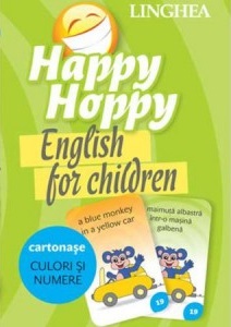 Happy Hoppy - Cartonase cu imagini pentru invatarea limbii germane - Culori si Numere