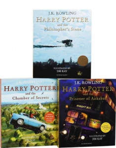 Harry Potter Illustrated 3 Books Set PAPERBACK(Harry Potter and the Chamber of Secrets Harry Potter and the Philosophers Stone Harry Potter and the Prisoner)