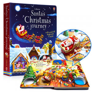 Santa's Christmas Journey with Wind-up Sleigh
