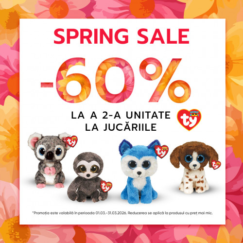 Selecție de jucării de pluș – 60% la a doua unitate!