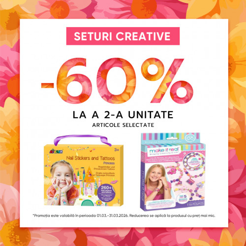Selecție de seturi creative pentru fete – 60% la a doua unitate!