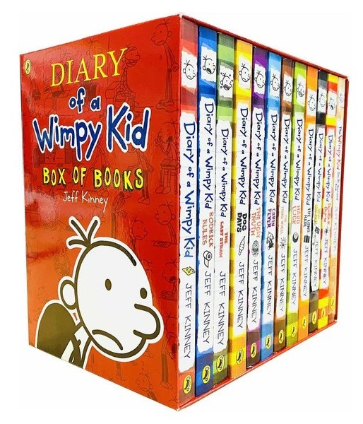 12 X Diary of a Wimpy Kid  - 12 Books Collection Set