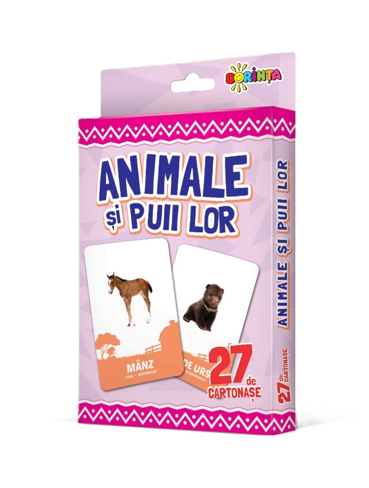 27 de cartonase. Animale si puii lor