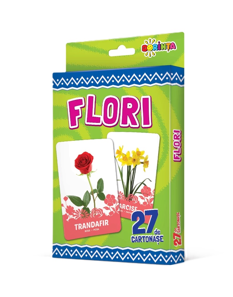 27 de cartonase. Flori