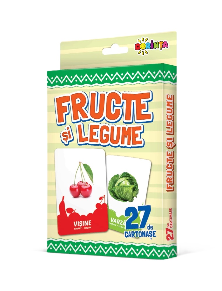 27 de cartonase. Fructe si legume