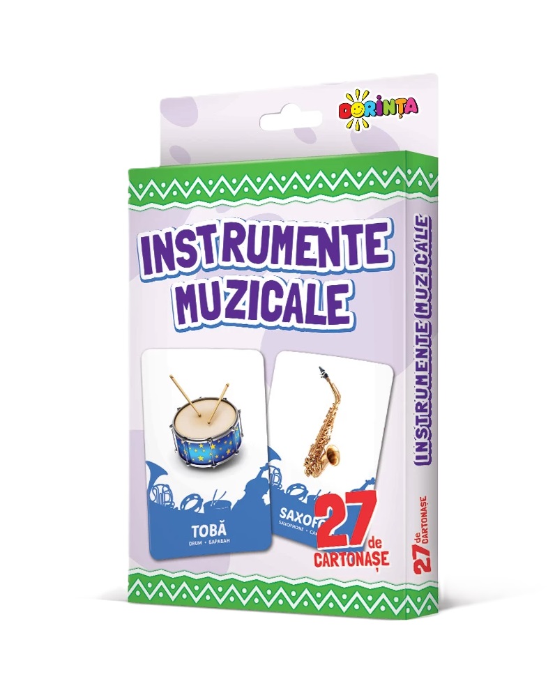 27 de cartonase. Instrumente muzicale