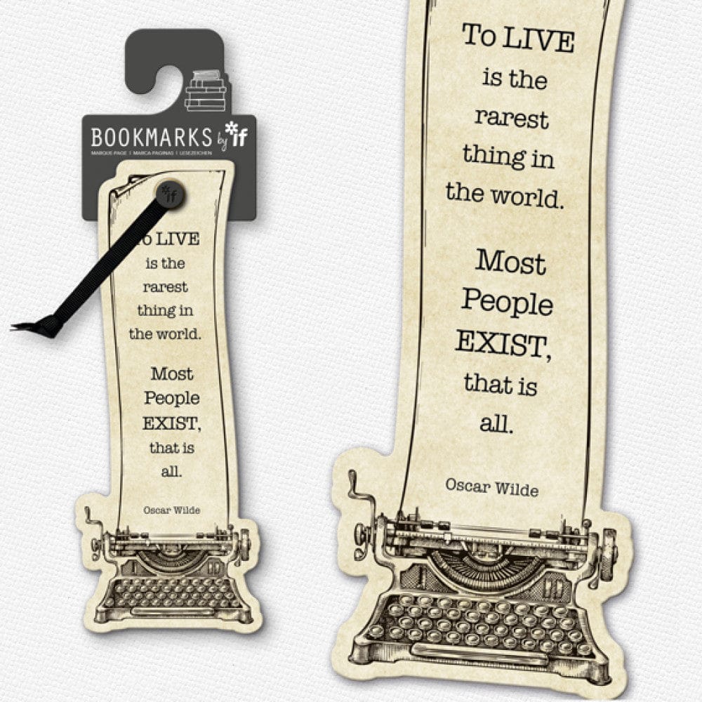 Academia Bookmarks: Typewriter