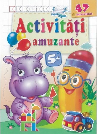 Activitati amuzante 5+ Hipopotam+autocolante