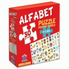 Alfabet - Puzzle pentru podea 50/70 + Afis 50/70  3-6 ani