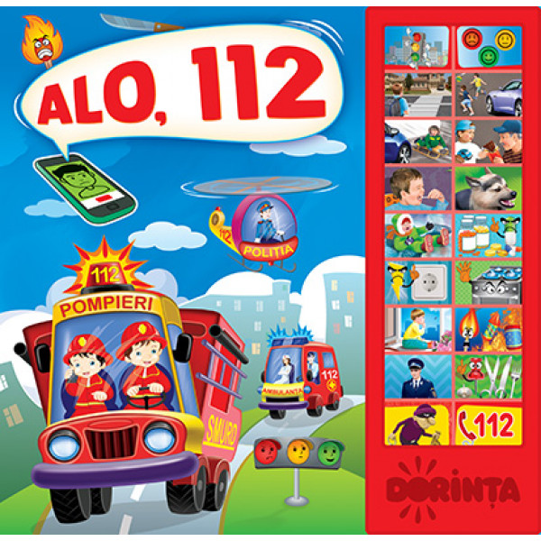 Carte cu sunete. Alo 112.