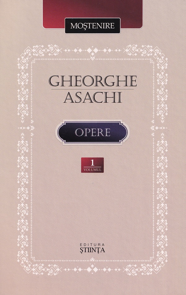 Asachi Gh. Opere Vol.1 Poezie an 2025