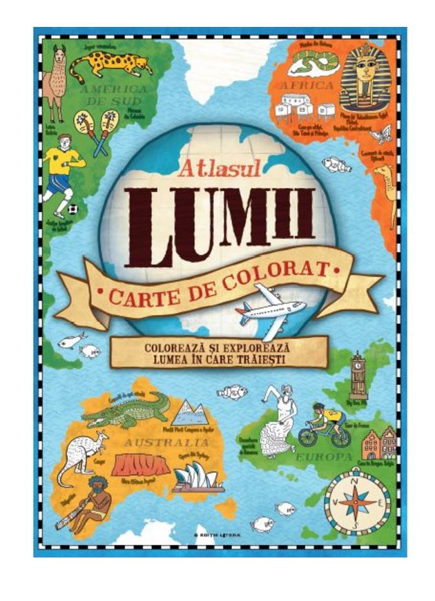 Atlasul lumii. Carte de colorat