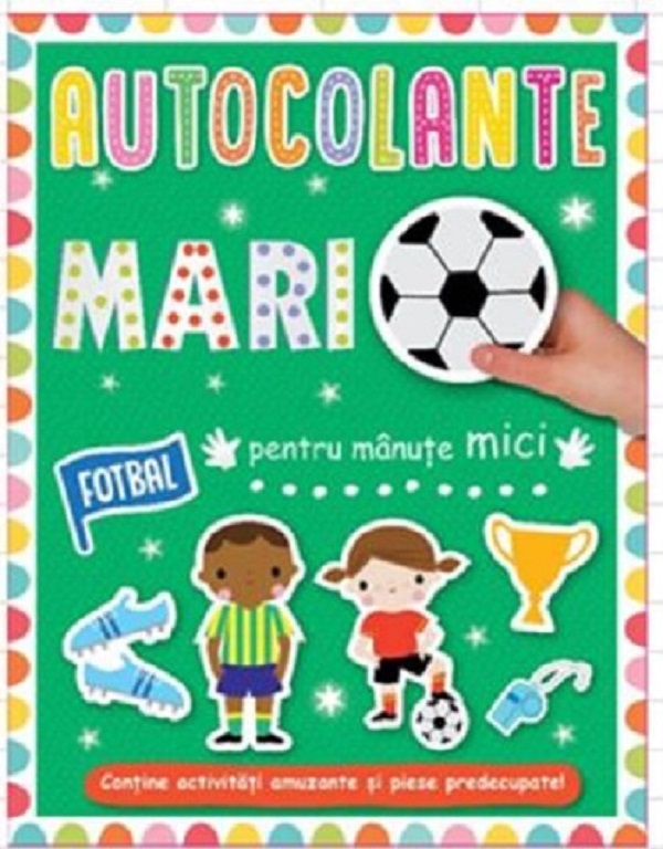 Autocolante mari pentru manute mici Fotbal