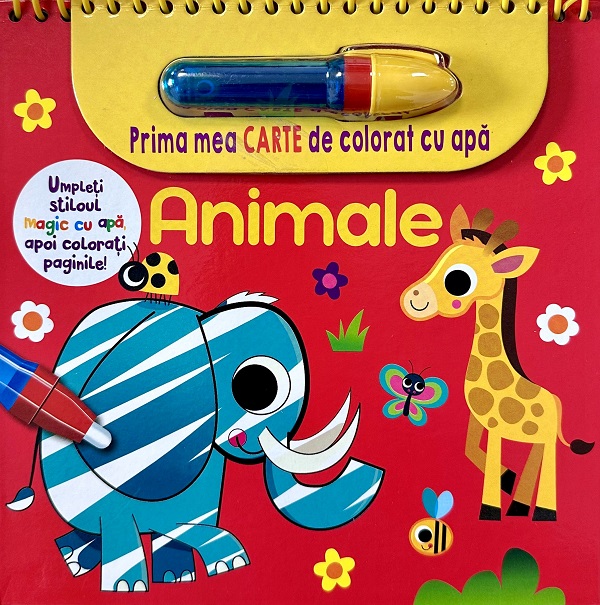 Animale. Prima mea carte de colorat cu apa