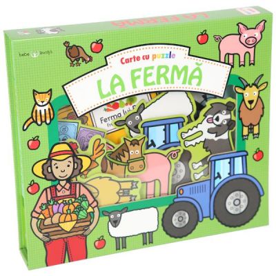 Bebe invata LA FERMA Carte cu puzzle