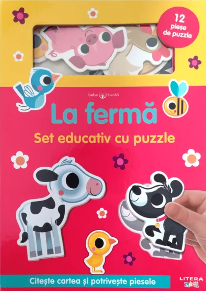 BEBE INVATA. LA FERMA. Set educativ cu lego