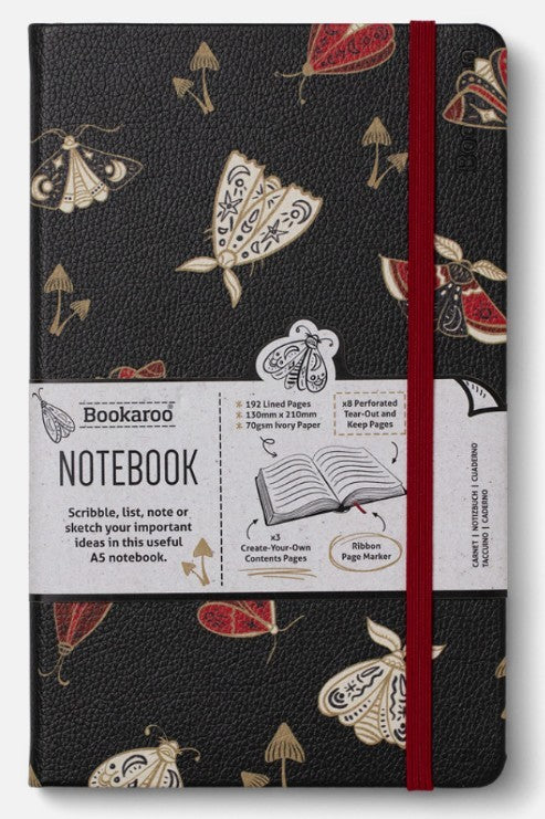 Bookaroo A5 Journal: Moths