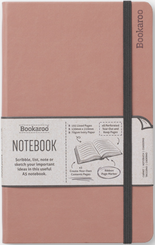 Bookaroo Notebook A5 Journal Blush