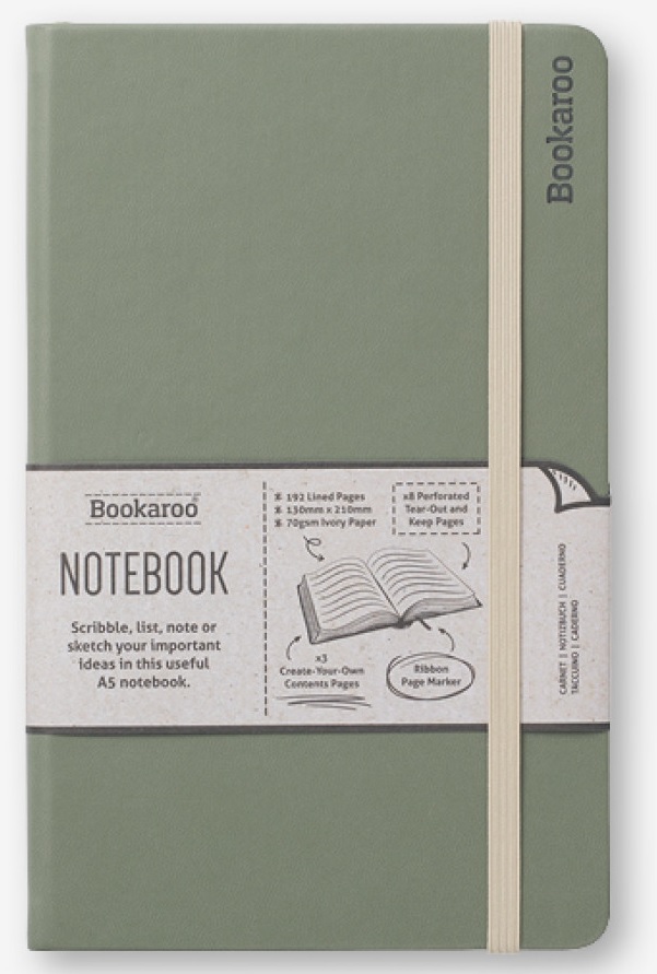 Bookaroo Notebook A5 Journal Fern