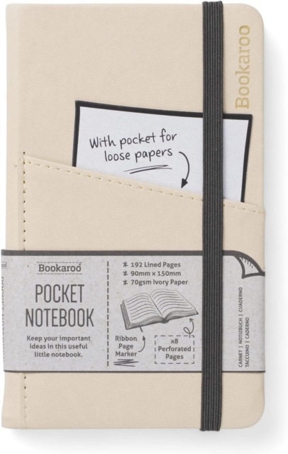 Bookaroo Pocket A6 Notebook Cream