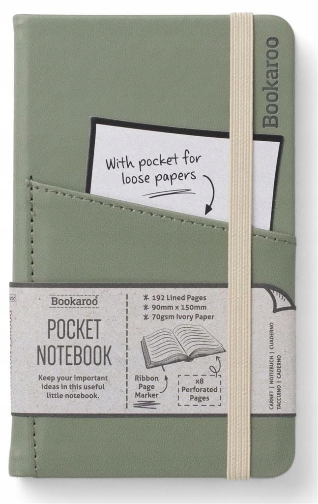 Bookaroo Pocket A6 Notebook Fern
