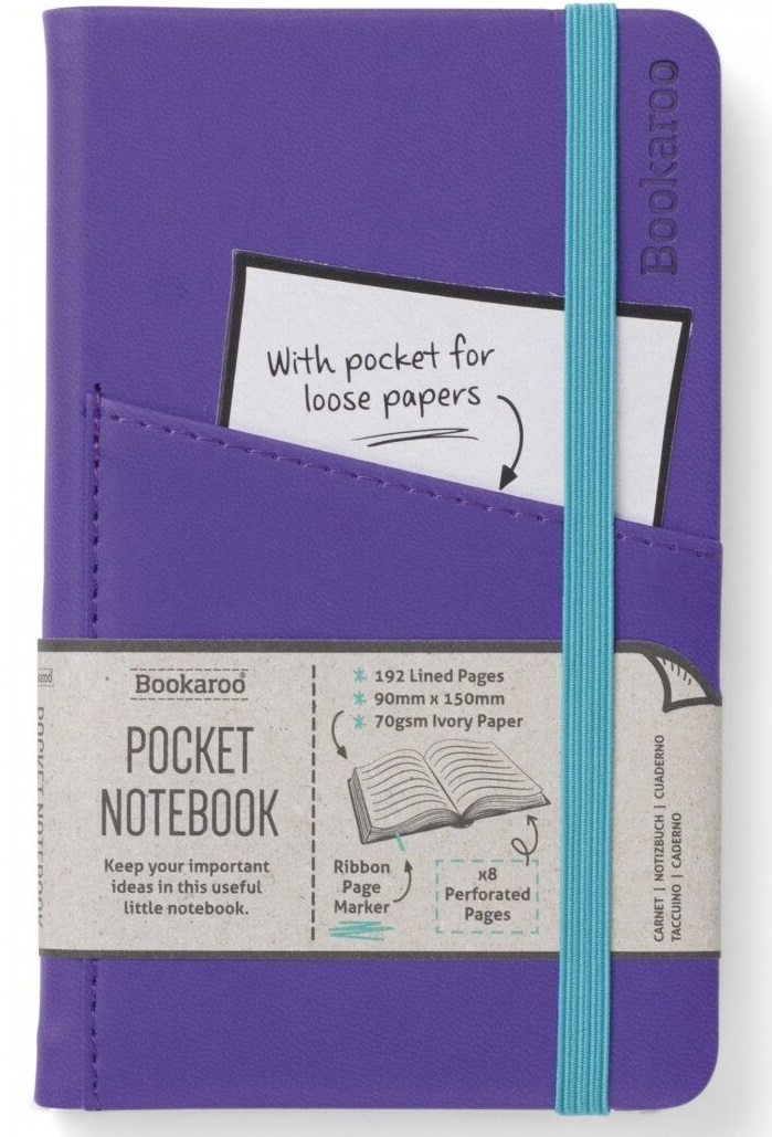 Bookaroo Pocket A6 Notebook Purple