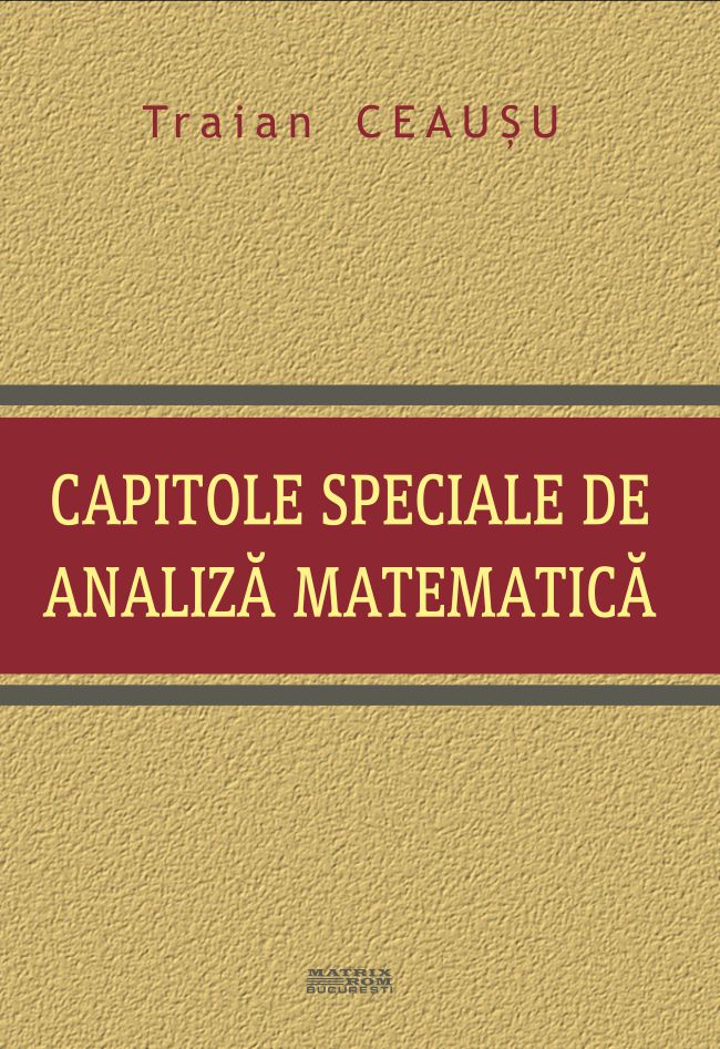 Capitole speciale de analiza matematica