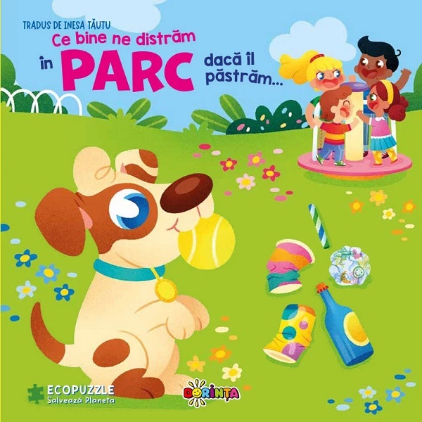 Carte cu ecopuzzle. Ce bine ne distram in  parc daca il pastram...