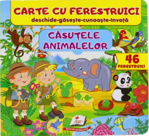 Carte cu ferestruici Casutele animalelor