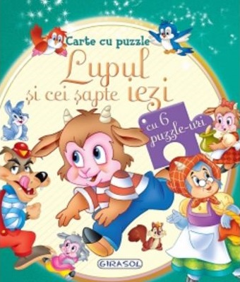 Carte cu puzzle - Lupul si cei sapte iezi