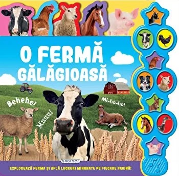 Carte cu sunete - O ferma galagioasa