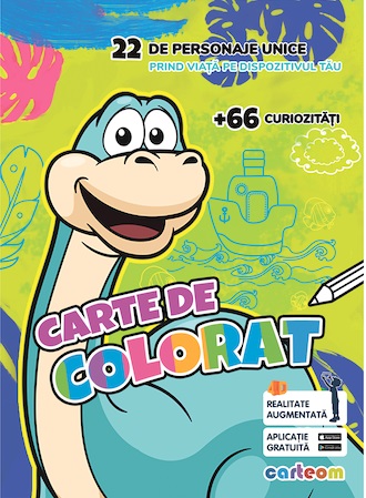 Carte de colorat cu realitate augmentata 4D