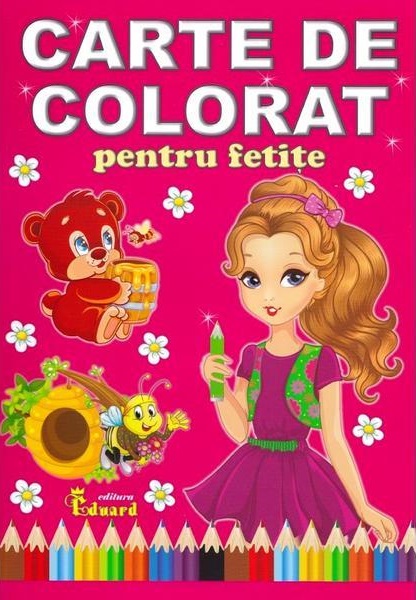 Carte de colorat pentru fetite