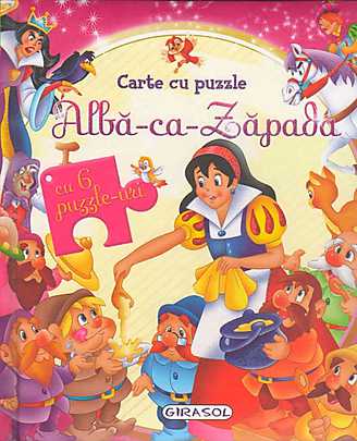 Carte cu puzzle - Alba ca zapada