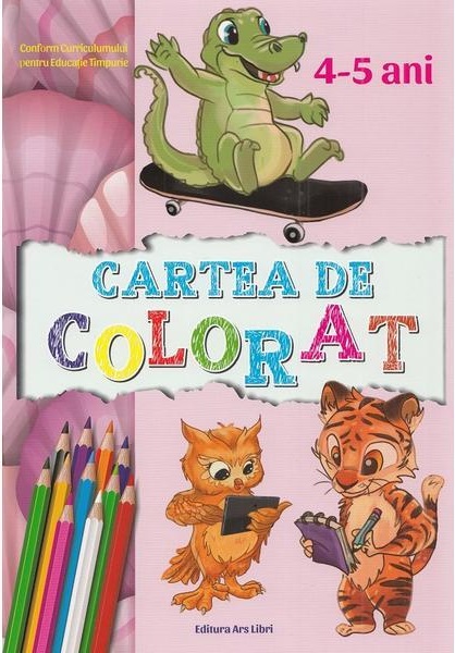 Cartea de colorat 4-5 ani