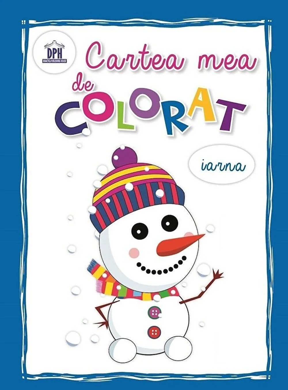 Cartea mea de colorat  Iarna