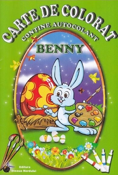 Carti de colorat cu Benny