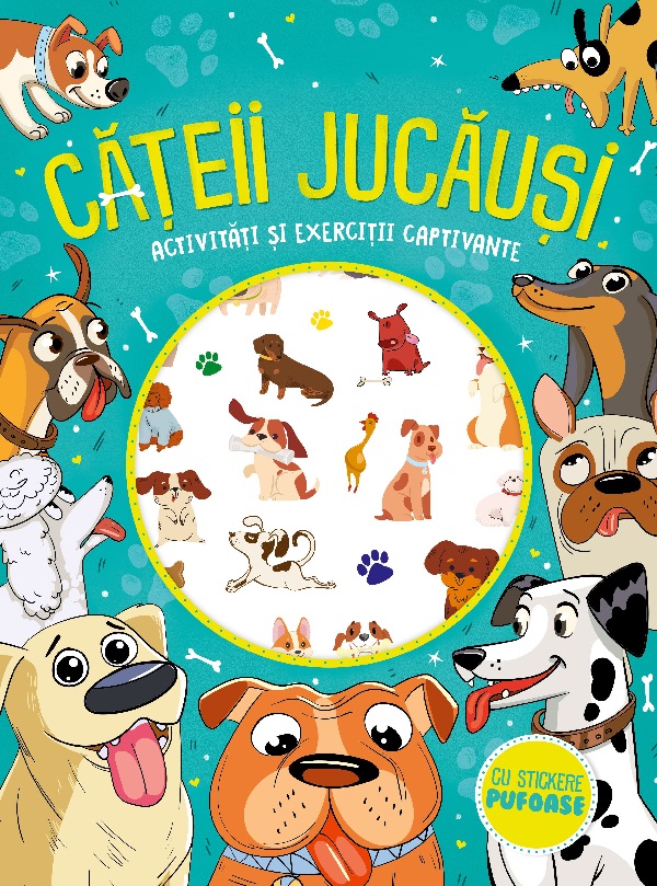 Cateii jucausi - stickere pufoase