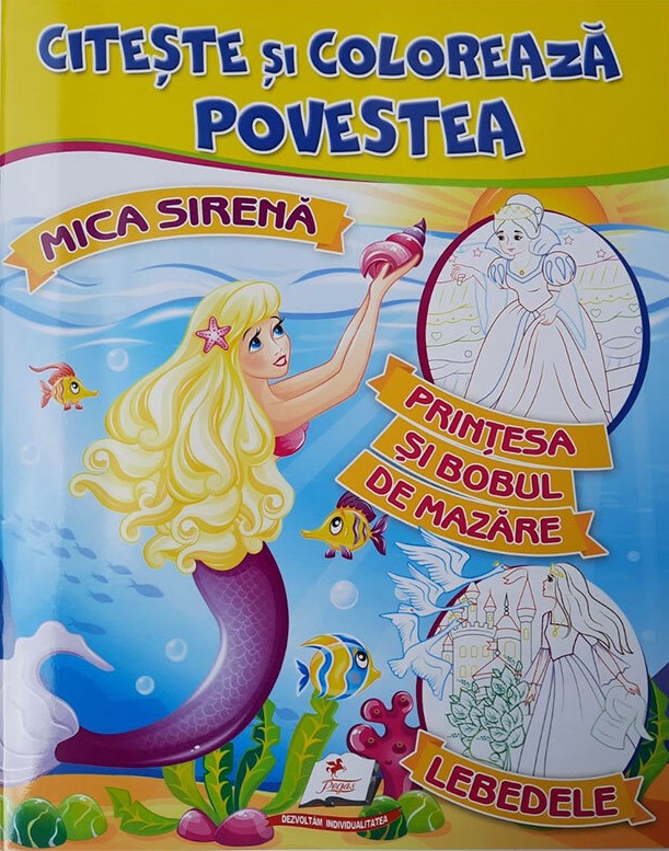 Citeste si coloreaza/Printesa si bobul de mazare