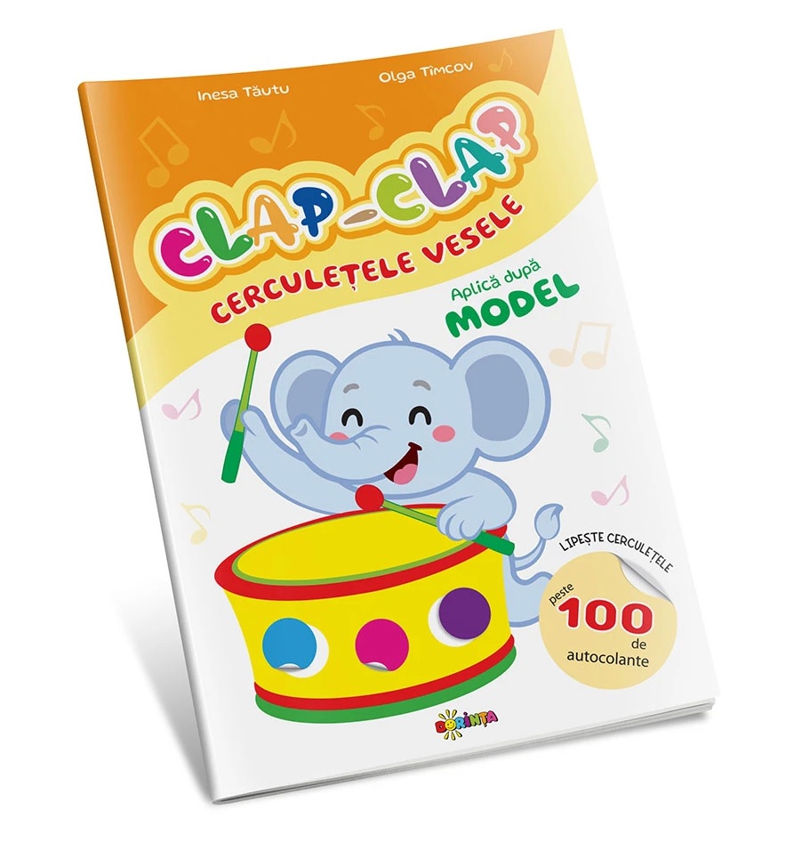 Clap - Clap cerculete vesele. Aplica dupa model