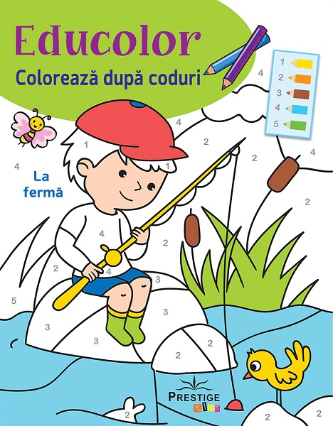 Coloreaza dupa coduri: La ferma