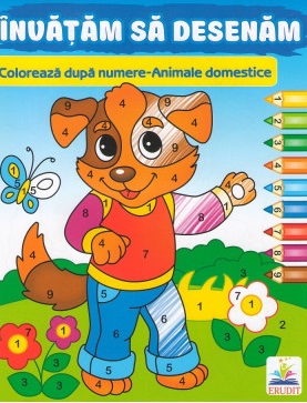 Coloreazа dupа numere-Animale domestice