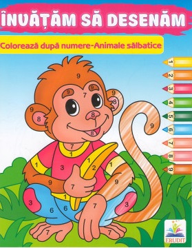 Coloreazа dupа numere-Animale sаlbatice