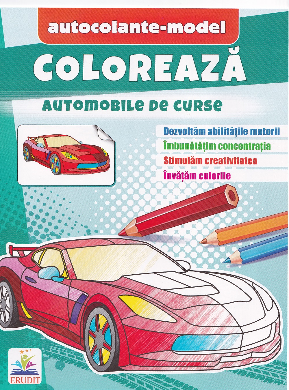 Coloreaza+autocolante Automobile de cursa