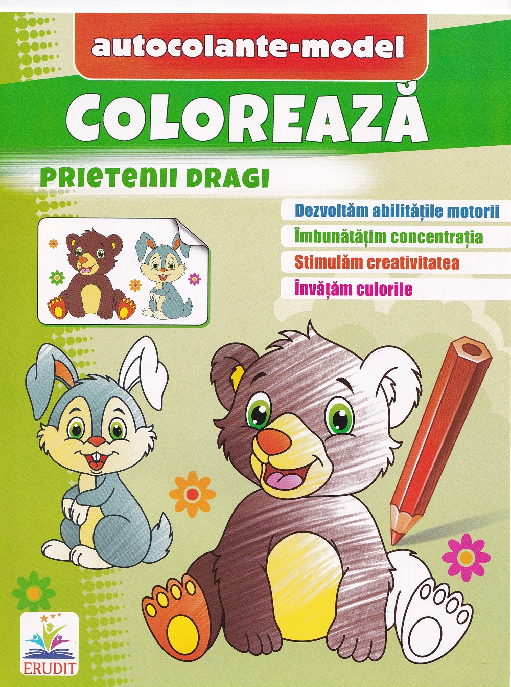 Coloreaza+autocolante Prieteni dragi