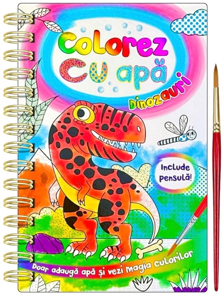 Colorez cu apa dinozauri