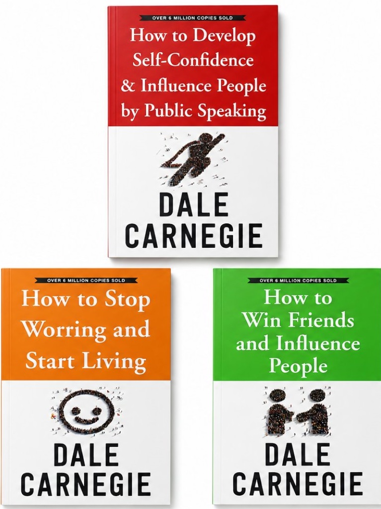 Dale Carnegie Personal Development Collection 3 Books Set How to Win Friends and Influence People