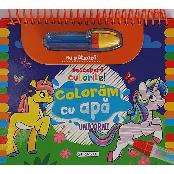 Descopera culorile! Unicorni coloram cu apa